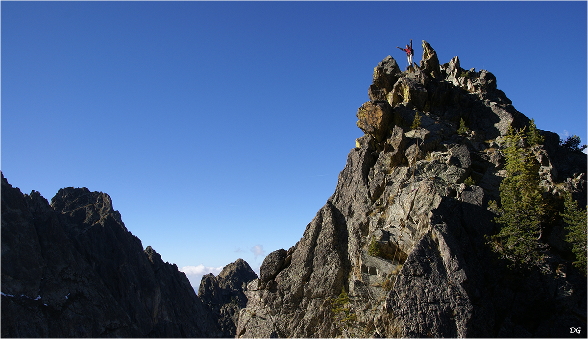 Mont Colomb (2816 m) - arête des Cornichons.