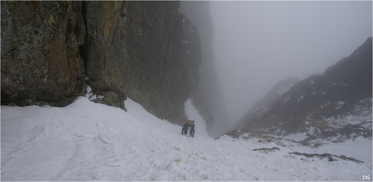Mont Ponset (2828 m) - couloir Oublié.