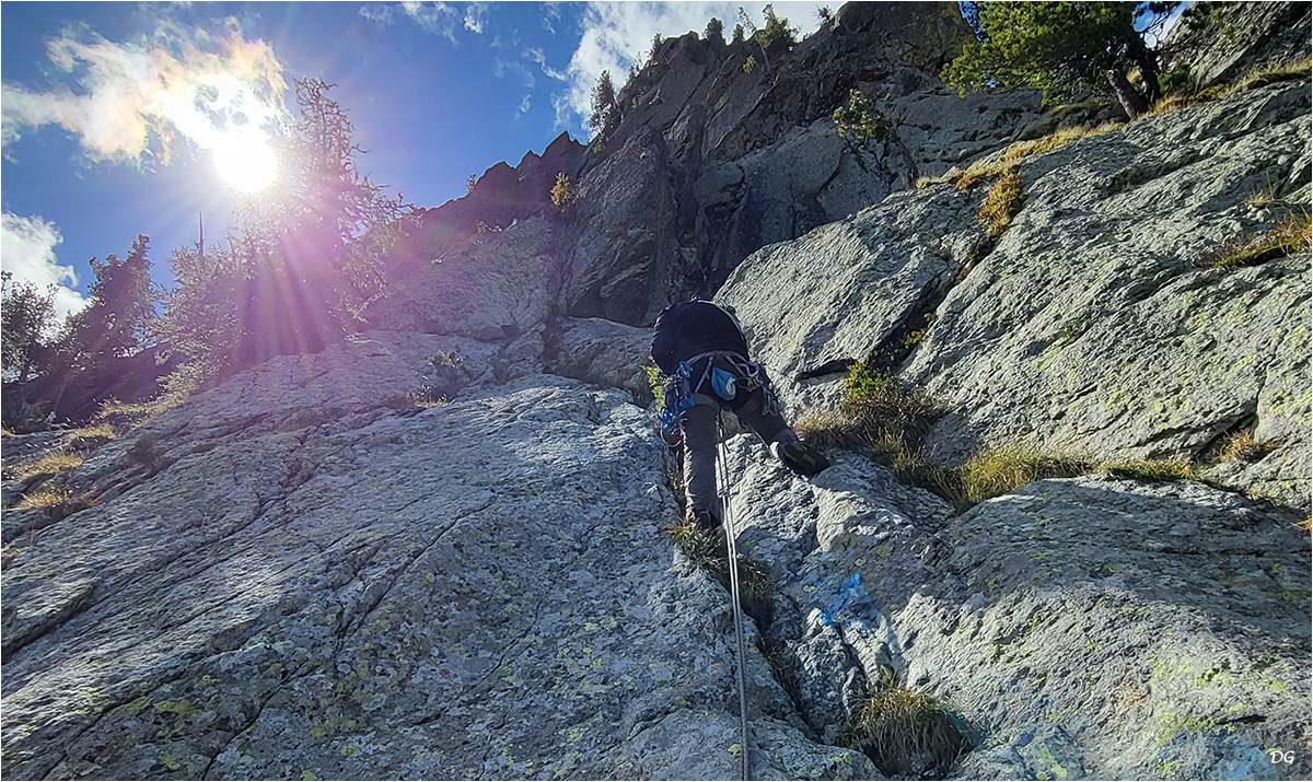 Cime de Sistron, contrefort 2575 m - pilier d'Aurélien.