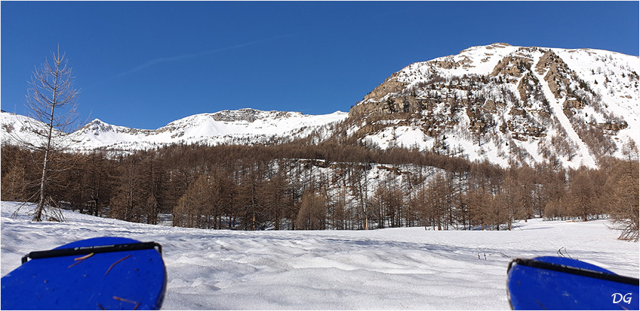 Le vallon de la Braisse, vu du plateau de Sestrière.