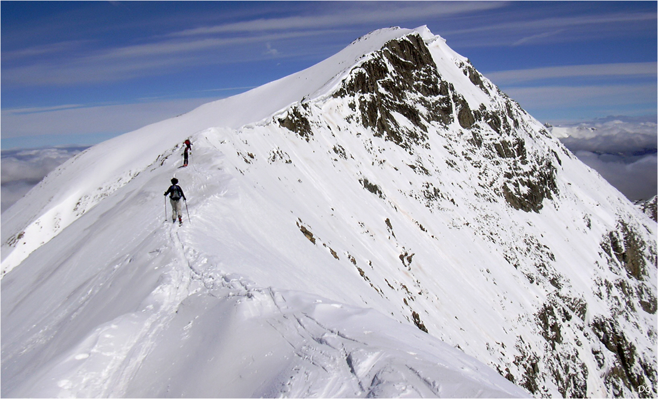 Le Cimet (3020 m) : voie normale.