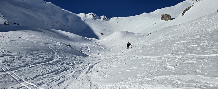 Belles combes sous le Passo di Ciotto Mieu.