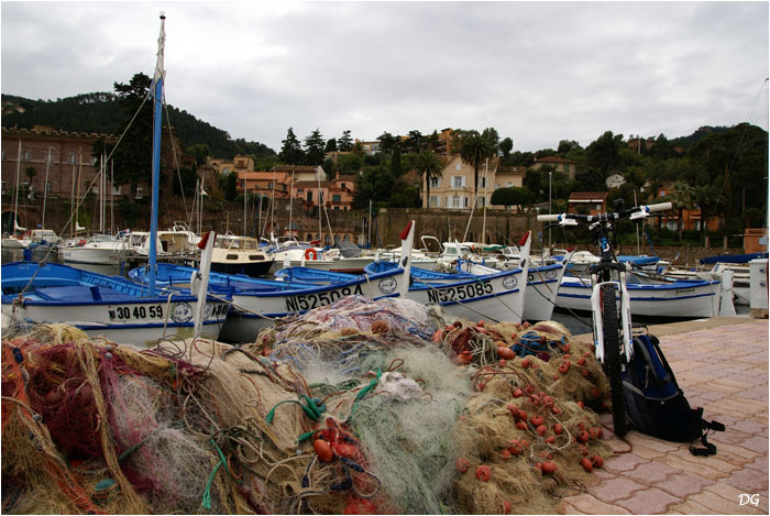 Port de Théoule, en hiver.