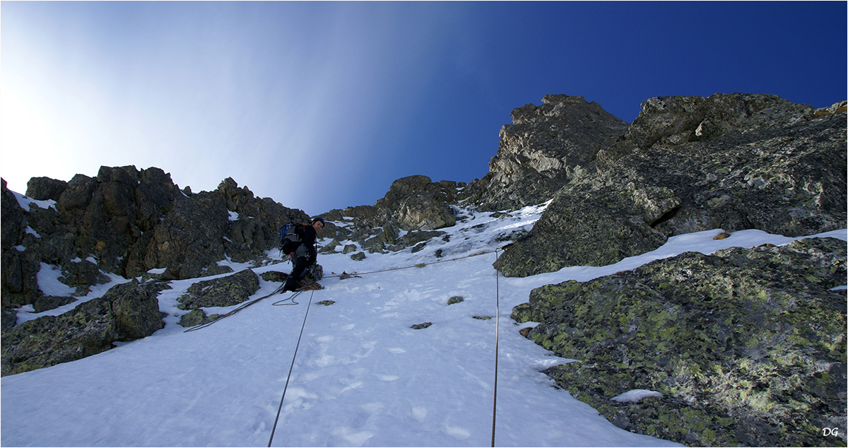 Contrefort ouest de la Pointe André (2611 m) - Fouloude Glozyol.