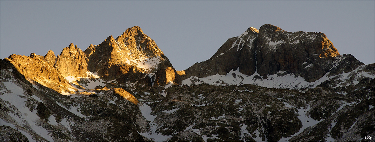 Cime du Gélas (3143 m) - couloir ouest.