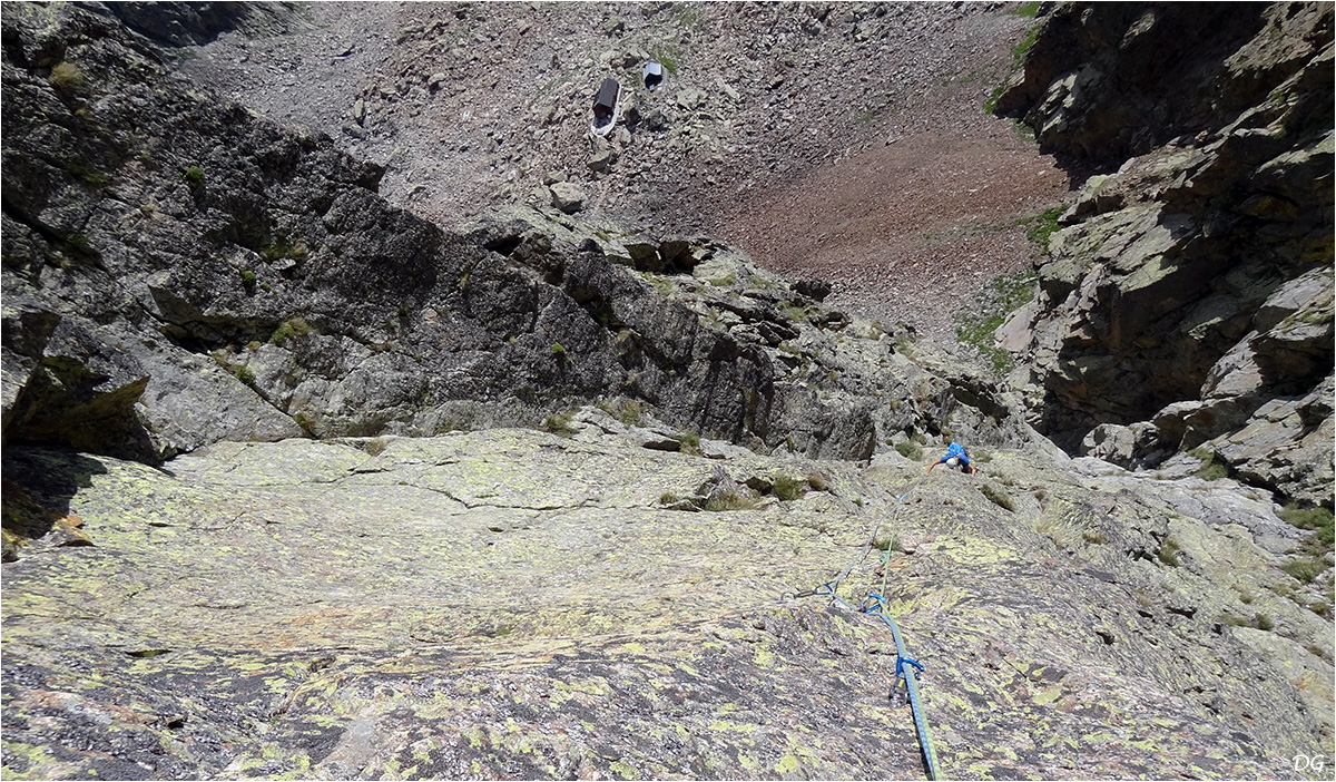 Chaînon des Guides (2710 m), punta Bifida - éperon Gioele.
