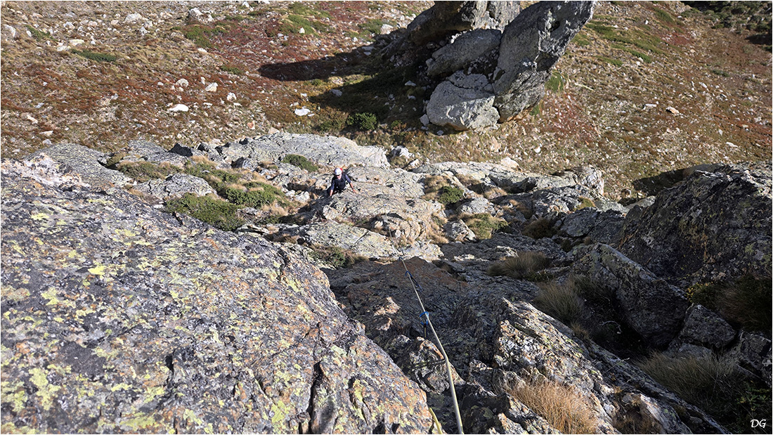 Mont Aver (2745 m), contrefort est - Le Sirene.