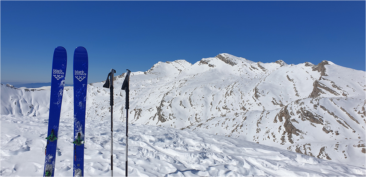 Tête de l'Auriac (2639 m) depuis la Foux d'Allos.