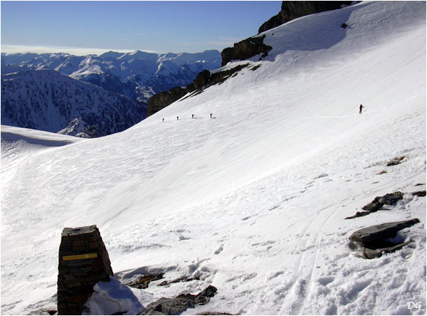 Retour par le col de la Petite Cayolle.