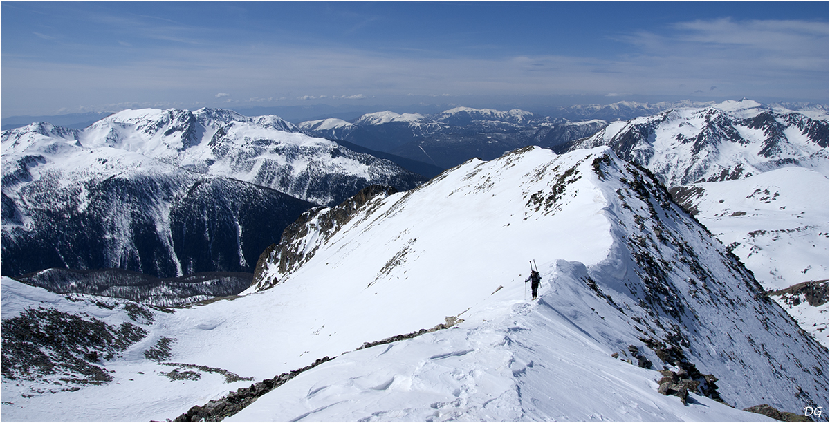 Tête des Portettes (2823 m) : combe sud.