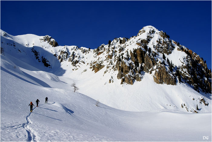 Remontée au col de Frémamorte.