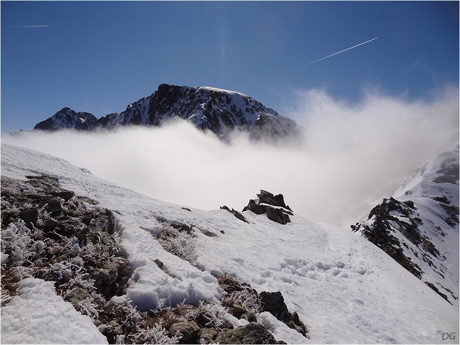 A proximité du Passo d'Orgials, un jour de givre.