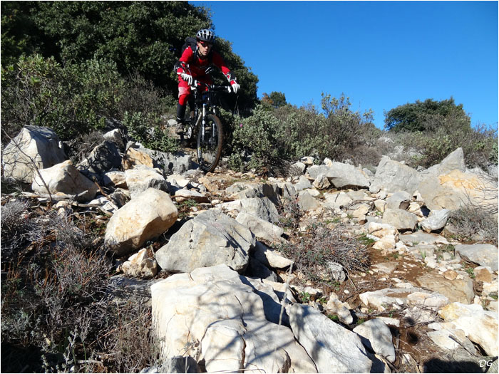 Rocailles et garrigue : les sentiers typiques du pays grassois.